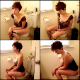 An attractive girl with short hair shits while sitting on a toilet in multiple scenes. About 38 minutes. 453MB, MP4 file requires high-speed Internet.